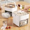 Formaghiaccio Extra-Large con Scorrimento Facile - Doppio Strato, Vassoio di Stoccaggio in Plastica per Alimenti per Frigorifero Gadget da Cucina Essenziale