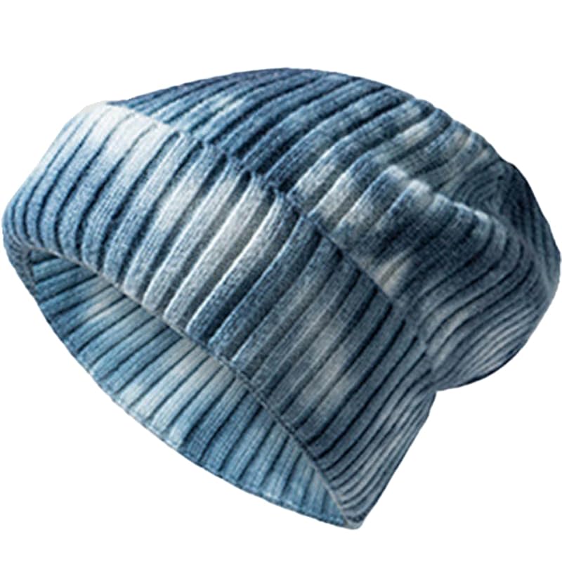

[White Fang] hat marble colorful knit hat snowboarding Fashionable outdoor men s ladies CZ453 (Blue)