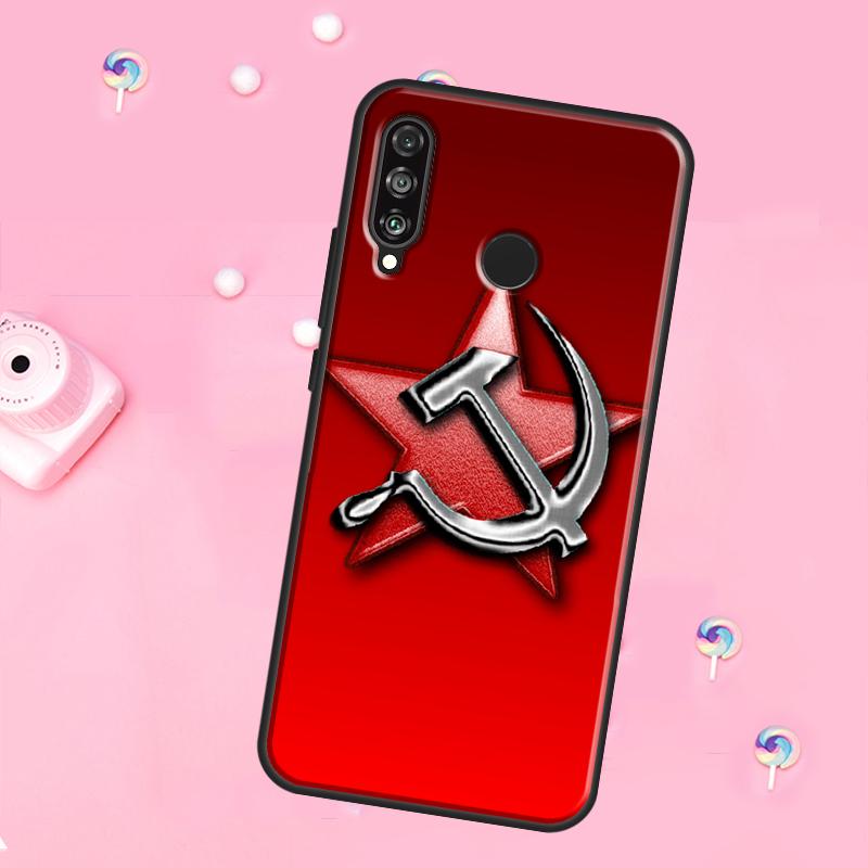USSR Flag Soviet Union For Huawei Nova 12i 7i 8i 11i 12s Y73 Y70 Y90 Y60 Y72 Y61 Y91 9 10 SE P30 Pro P40 Lite Case