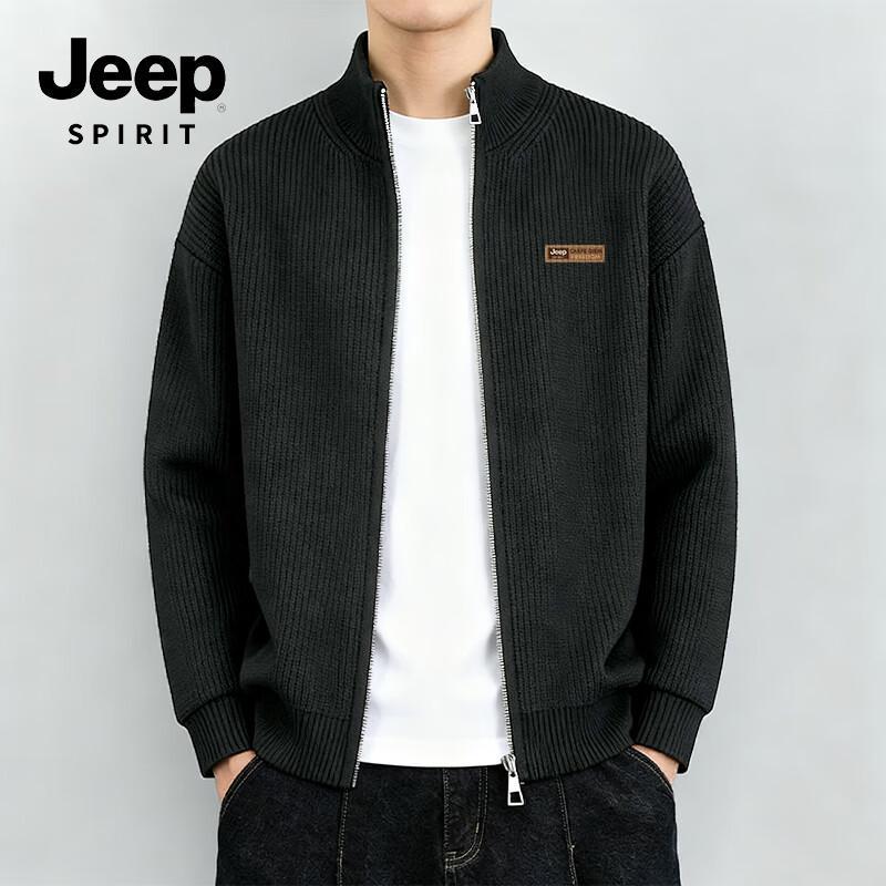 JEEP SPIRIT Men's Winter Warm Knit Cardigan