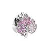 Fit Original Charms Bracelet 925 Silver Plated Pendant Pink Series Heart Flower Spring Butterfly Bead Women DIY Jewelry Making