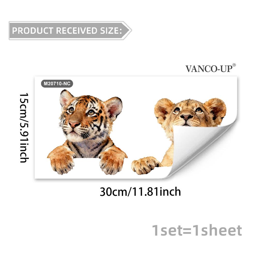 Self-adhesive Cartoon Animals Flowers Butterflies Switch Wall Stickers Puppy Kitten for Bedroom Living Room Home Decor