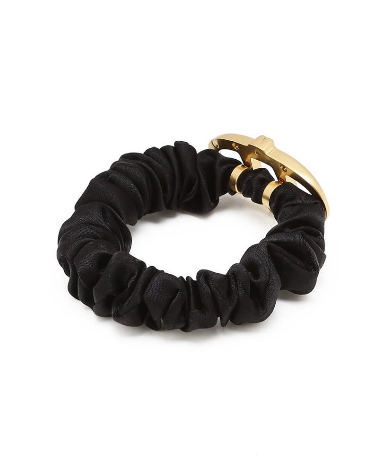 Athe Vanessabruno Black Double A Hair Scrunchie Aaje6F011Bk