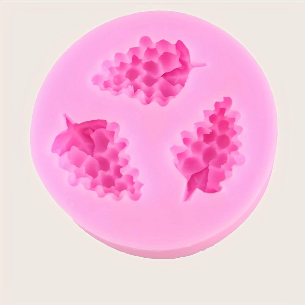 1 stuk-Druivenvorm Mal, 3D Siliconen Mal, Vruchtenvorm Mal, Voor DIY Taartdecoratie Tool, Bakgereedschap, Keukenaccessoires