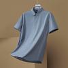 Dibinze Men's Plus Size Loose Fit Striped Short Sleeve Polo Shirt