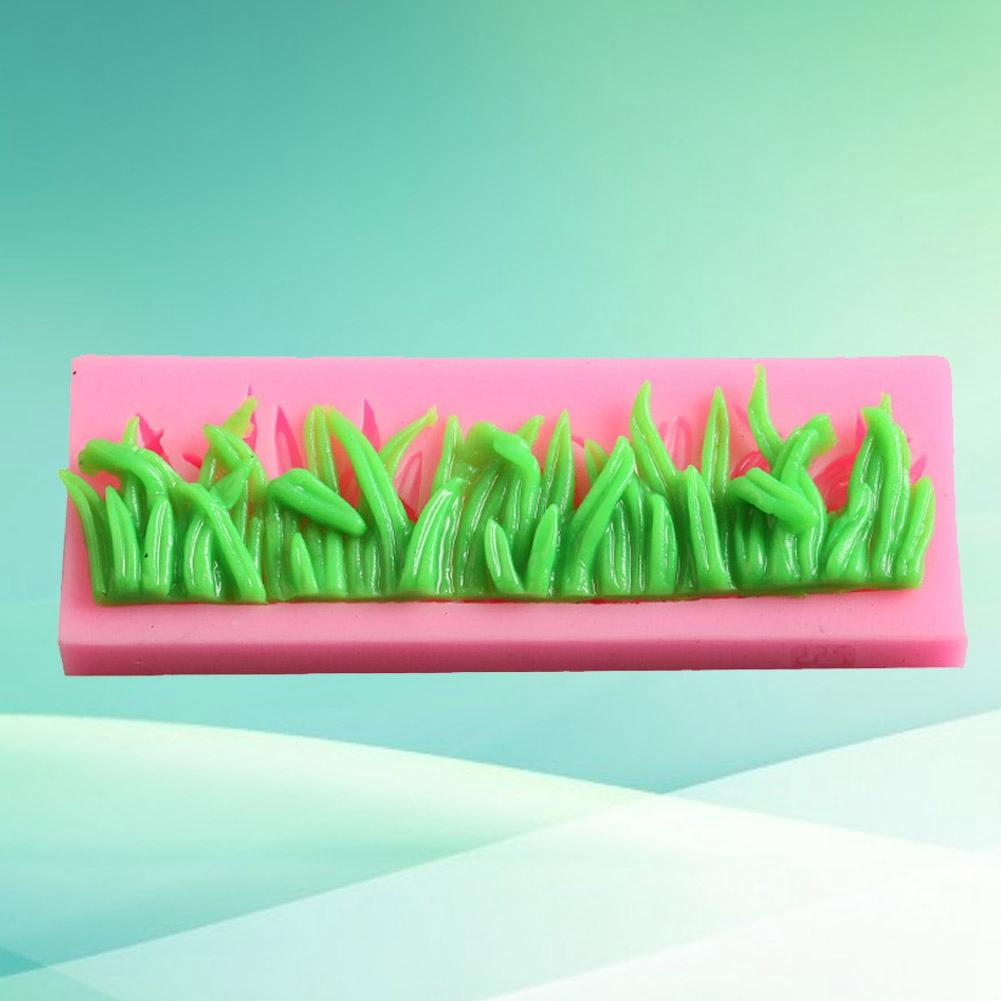 3D Gräs tvålform Fondant Tårta Dekoration Form Silikon DIY Bakverktyg