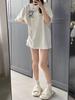 Women's Plus-Size Retro Pure Cotton Mid-Length Summer T-Shirt, Short Sleeves, Loose Fit, Extra Large 2-300 Jin
