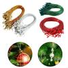 200 Pezzi Corda Pretagliata con Clip di Bloccaggio Fermacampioni Ornamento Corda Gancio Filo per Decorazione Albero di Natale P9YB