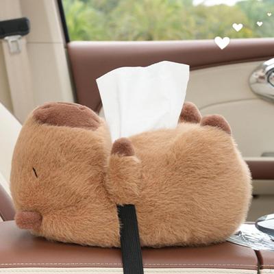 Car Tissue Box Holder with Elastic Band Dispenser Saving Space Multifunctional Interior