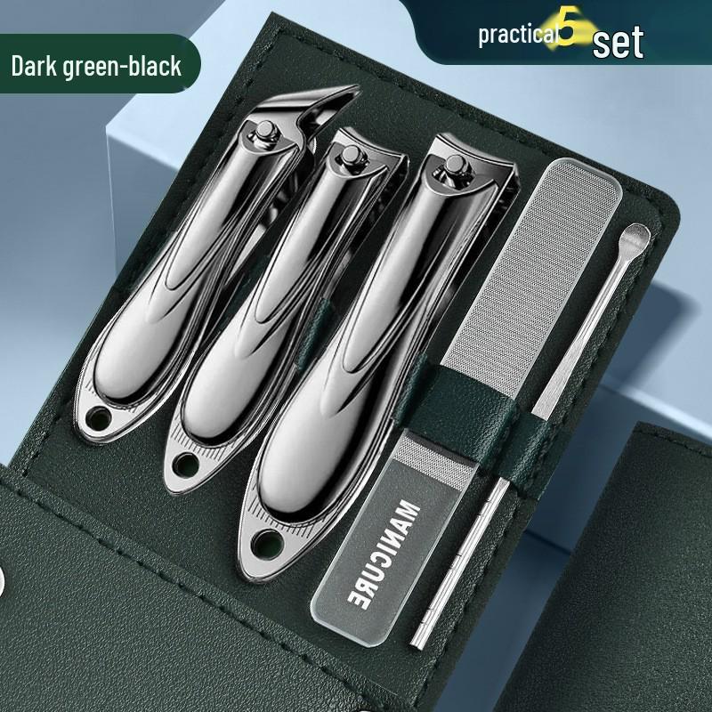 Luxury Home Nail Kit: Clippers, Scissors, Ear Spoon, Foot Care Knife, Paronychia Specialist