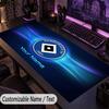 Large Mouse PadHamburger SV Custom Name Text Personalized Desk Mat Non Slip Gaming Pad