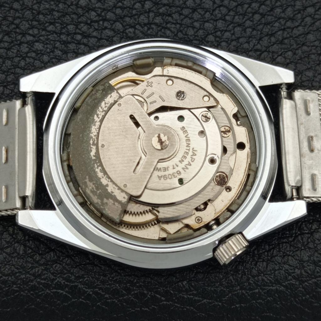 REFURBISHED AUTOMATIC SEIKO 5 MENS WATCH JAPAN MADE GREEN DIAL CUSTOM A440107-2 QV90-a440107