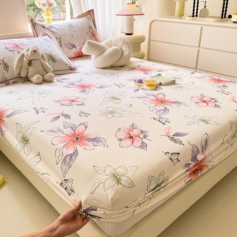 100% cotton Class A maternal and infant grade pure cotton abraded mattress single-piece bedspread Simmons mattress cover protective cover