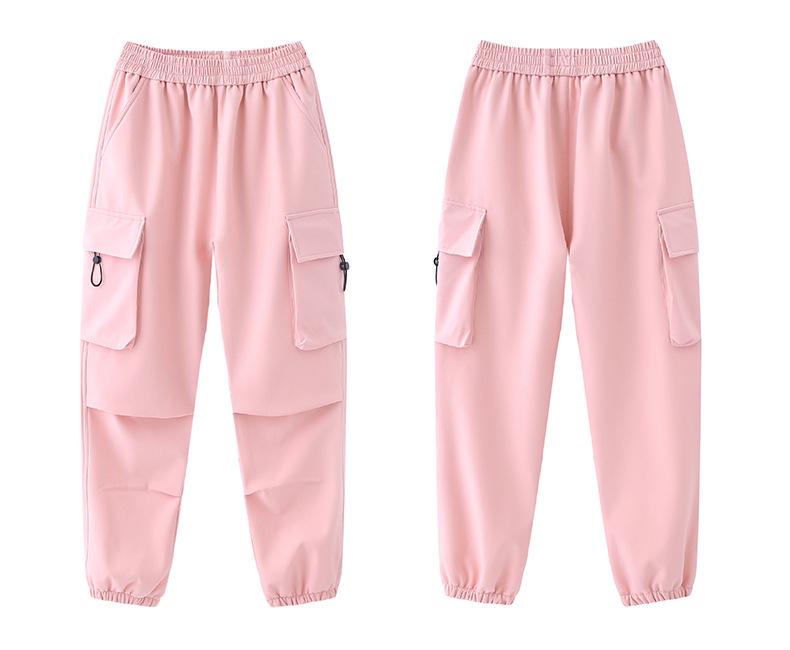 Children's Durable Sports and Workwear Pants for Boys and Girls: Spring and Autumn School Uniform and Mountaineering Options