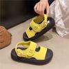 Velcro Casual Sports Sandals Women's 2025 Summer New Small Simple Trendy with Thick-soled High-heeled Women's Sandals