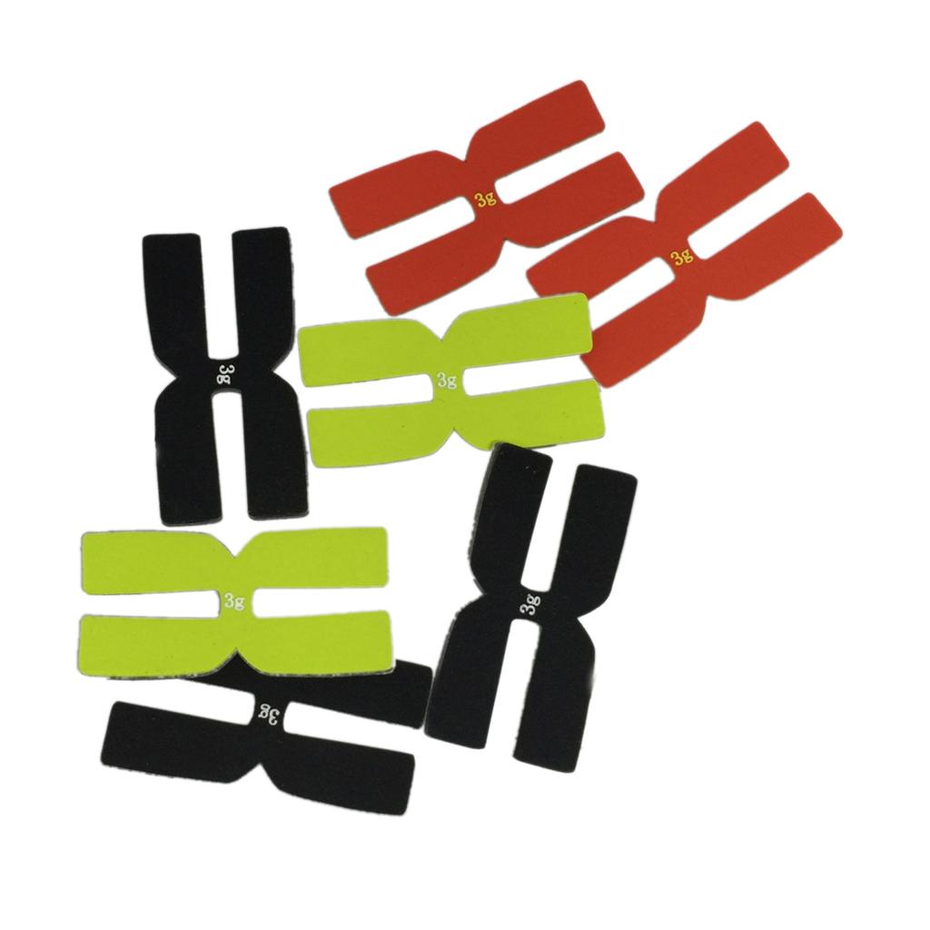 6 Pezzi Pesi per Racchetta da Tennis Pad Ponderato in Silicone Piastra Ponderata per Racchetta da Tennis Pad Ponderati per Racchetta da Tennis