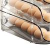 3PCS Ei Container Für Kühlschrank Kunststoff Stapelbar Auto Roll Ei Halter Lagerung Box für