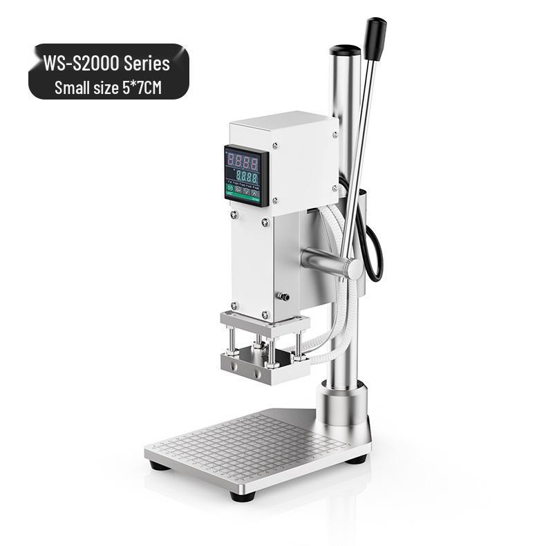Manual PU PVC Leather Hot Stamping & Embossing Machine for Labels and Logos