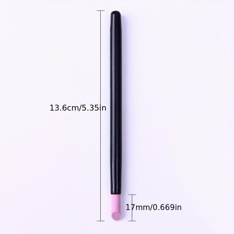 5 Pieces Stone Nail File Cuticle Stone Pusher Nail Sanding Sticks Nail Art Pen Cuticle Remover Trimmer Buffer Manicure Tools