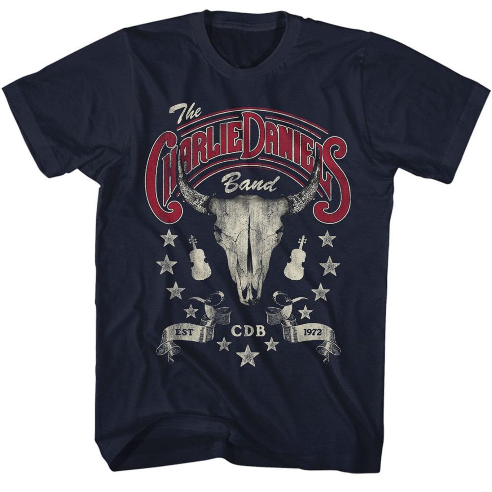 Charlie Daniels Band Est. 1972 Navy T-Shirt 4XL