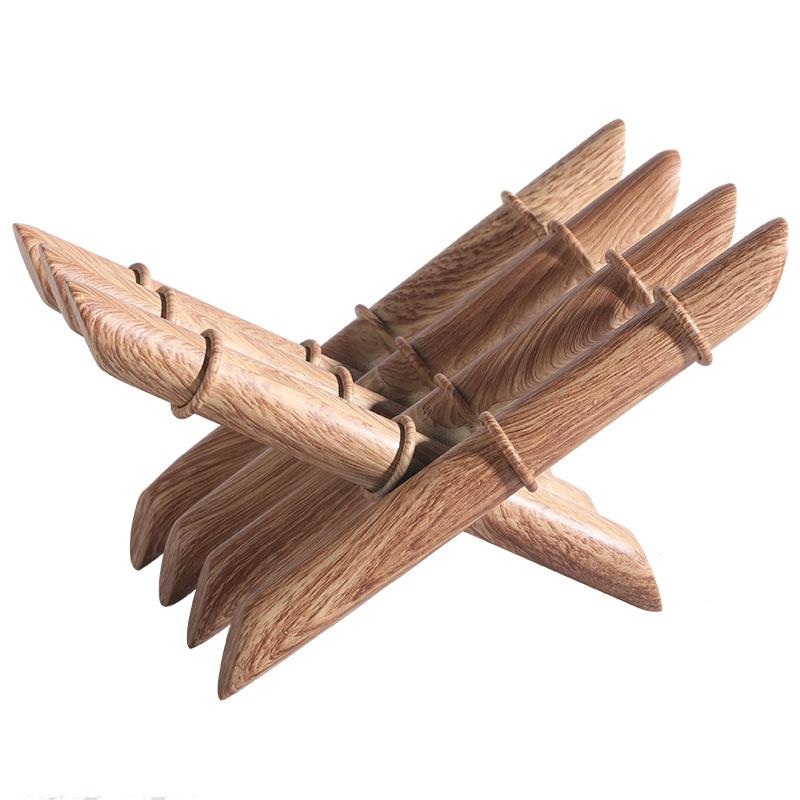 

Новая стойка для журналов в китайском стиле с текстурой дерева, креативная бамбуковая книжная полка, украшения для модельной комнаты, кабинета, офиса продаж, зоны переговоров, украшения