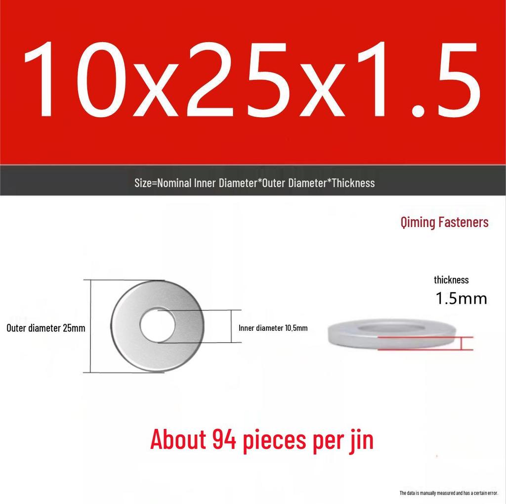 4.8 Grade Galvanized Iron Flat Washer M3-M40 Oversized Metal Screw Gasket Washer