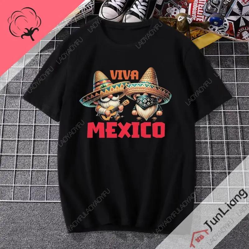 

Viva Mexican Shirts Vintage Fashion Mexican Print Tops Mens and Womens 100 Cotton Tshirts Camo Street Fun Clothing 4XL