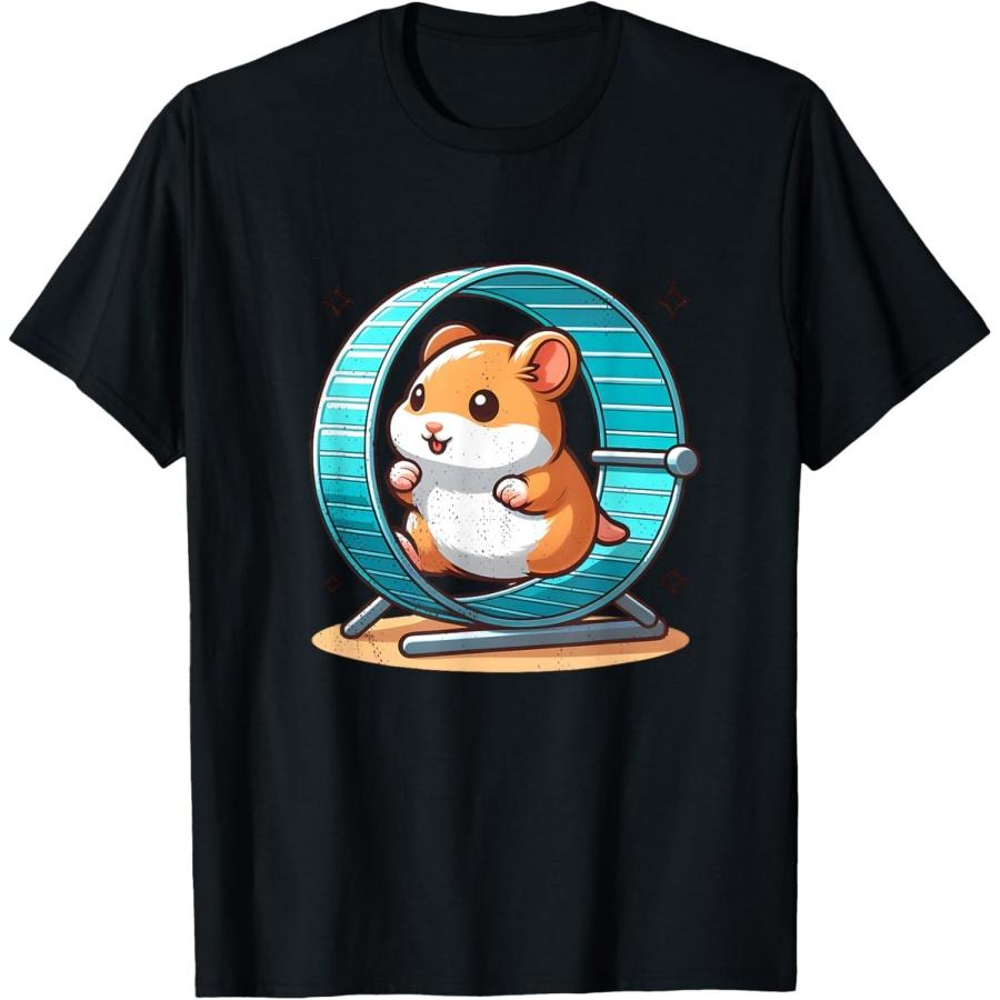 

Футболка «Хомяк бежит в колесе» XXXXXL чёрный