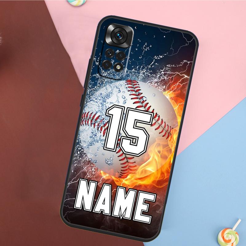 PERSONALIZED NUMBER Hockey BASKETBALL Case For Xiaomi Redmi Note 11 Pro 11S 8 9 12 10 Pro 10S 9S Redmi 10 12C 9C 10C Back Cover