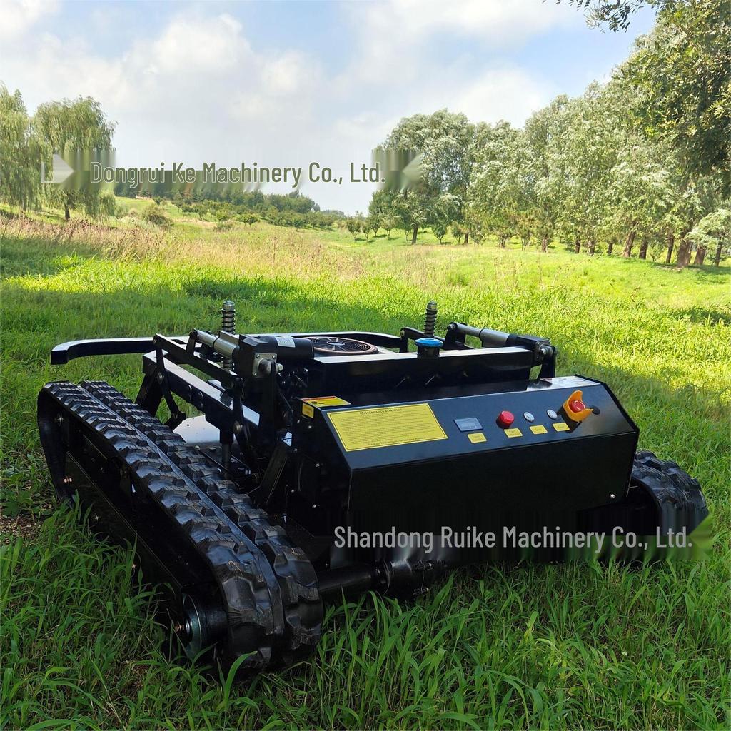 Crawler Remote-Control Weeder: Tank-Type Lawn Mower for Home Orchard and Land Clearing