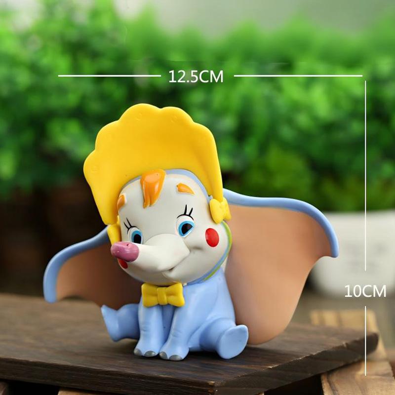 Dumbo Classic and Clown Outfit Static Figure Collectible PVC Model Toy Cute Cartoon Character Ornament Gift
