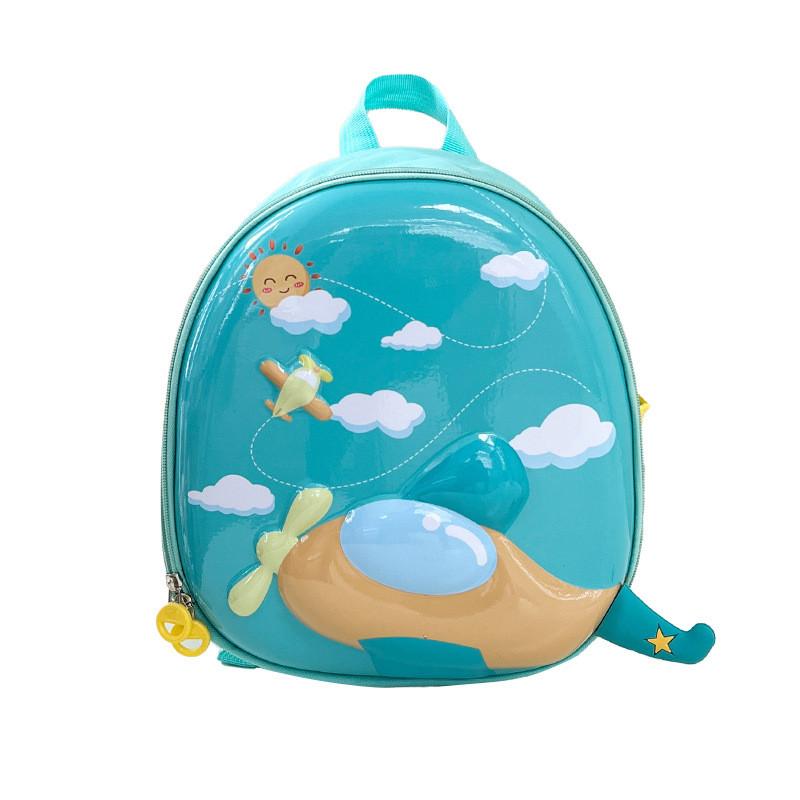 Kids Backpack Cartoon Preschool Breathable Fabric Color Block Design Boys Girls