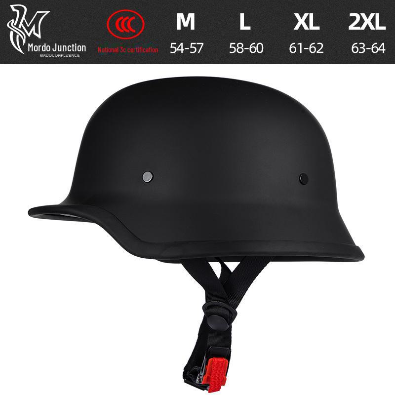 Retro Cross-Border Motorcycle Helmet: Lightweight, Summer Half-Helmet for Men & Women.