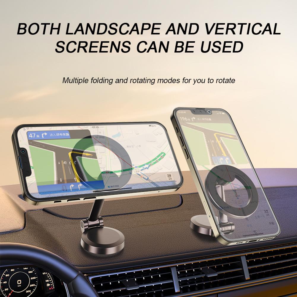 Neuer ultramagnetischer Autotelefonhalter, universeller drehbarer Smartphone-Ständer aus Legierung für das Auto, Anti-Shake-Navigationshalter fürs Auto