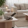 Tabletop Magazine Rack Stylish with Marble Base Geometric