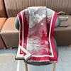 New autumn and winter retro landscape imitation cashmere scarf women's high-end temperament scarf shawl