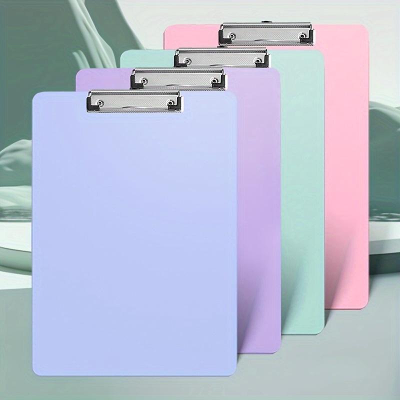 

4pcs Multi-Functional A4 Writing Boards in 4 Colors - Durable Clipboard and Data Folder Set for Office, Home, and School Use