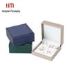 Exquisite Brushed Leather Right-Angle Jewelry Box - Small Three-Piece Set for Earrings, Rings, and Necklaces