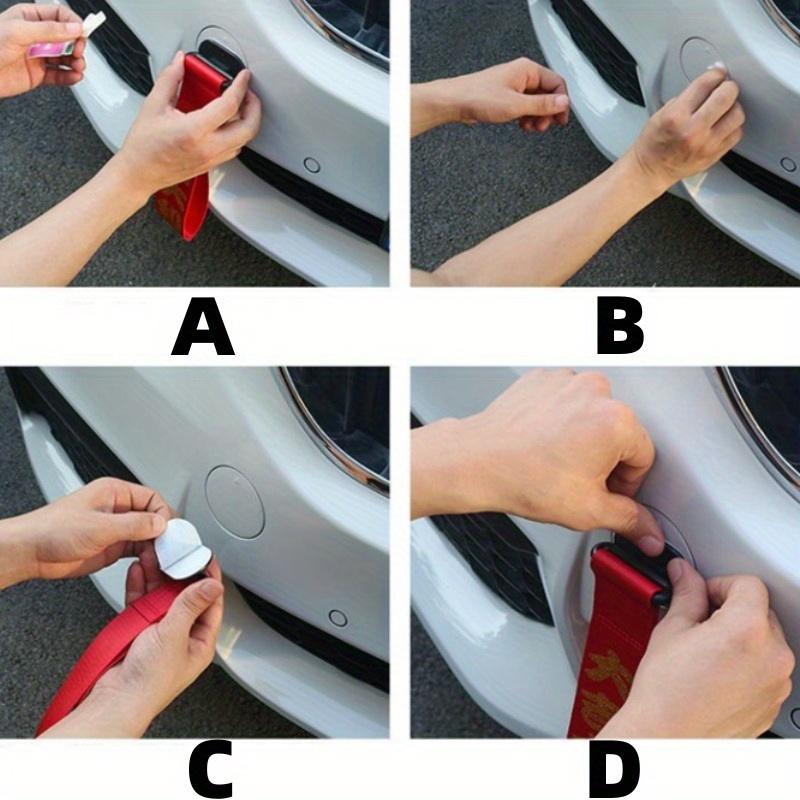 Lano Popruh na přívěs za auto Dekorace nárazníku Vlaječka Háček na hlavu Tažné Trendy úprava Vnější příslušenství