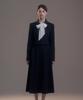 Mausolleum Long Flare Skirt - Navy