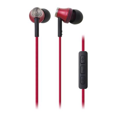 Earphones with Red RD Audio-Technica iPod/iPhone/iPad In-ear Microphone, ATH-CK330i