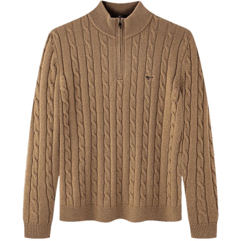 

Septwolves Men s Pure Wool Thick Mock Neck Pullover Sweater 3XL