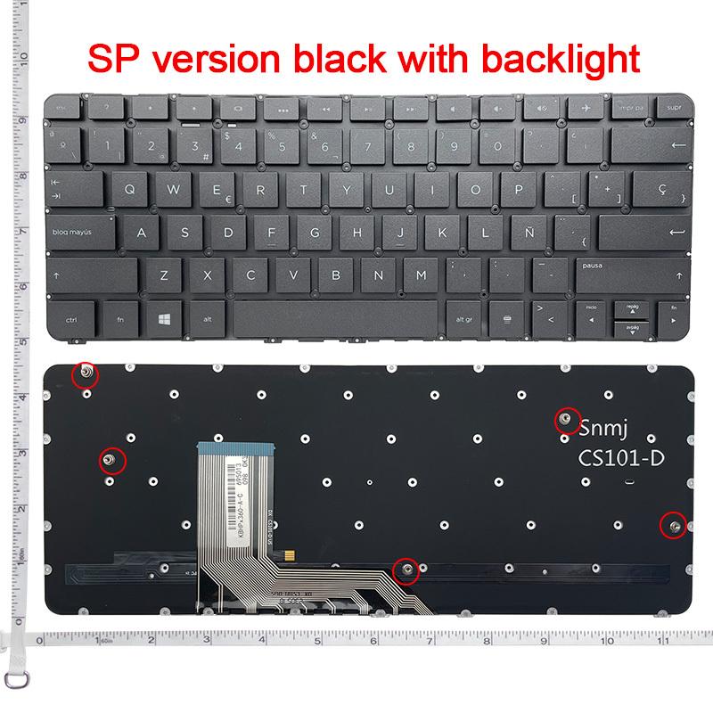 NOWA amerykańska klawiatura do HP Spectre X360 G1 G2 TPN-Q157 Q213 13-4000 13-4103DX 13-4001 13T-4000 Angielska podświetlana