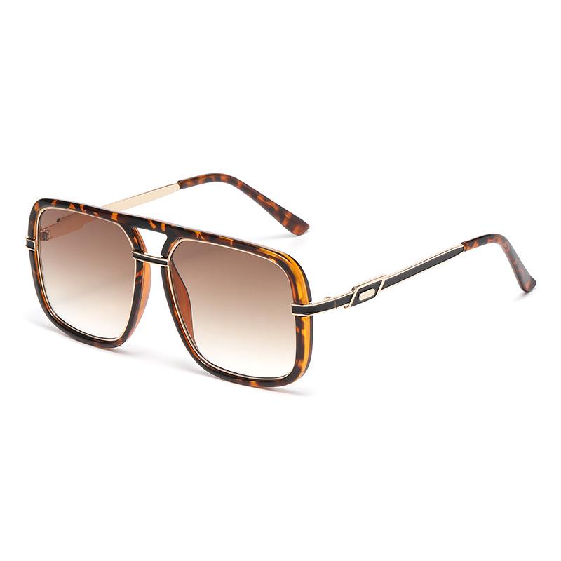 European-American Large Frame Women s Sunglasses: Fashionable Double Bridge, High-End Feel, UV Protection