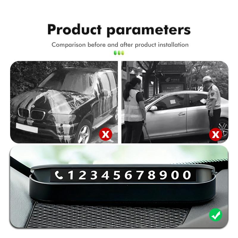 Car Temporary Parking Card Phone Number Holder Telephone Sign For BMW M Sport M2 M3 M4 M5 M6 E46 E90 E60 F10 F20 E87 X3 X6