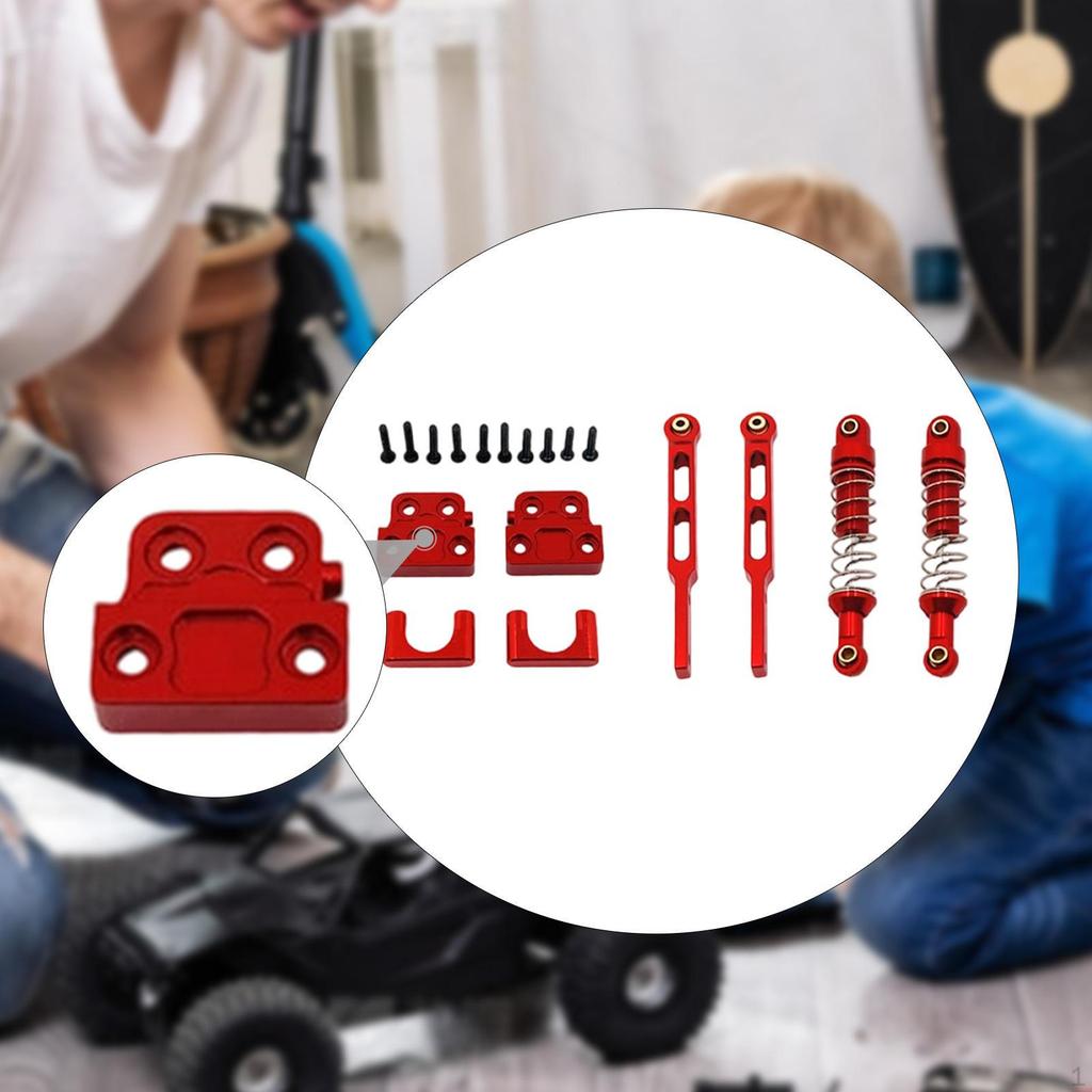 RC Rear Shock Absorb Set Mounting Hardware 1/12 Model Vehicle Parts Spare Axle Tie