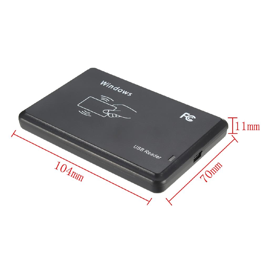 13.56MHZ USB M Ifare RFID Contactless Proximity Sensor Smart Cards/ID Card Reader 14443A with USB Cable Black New