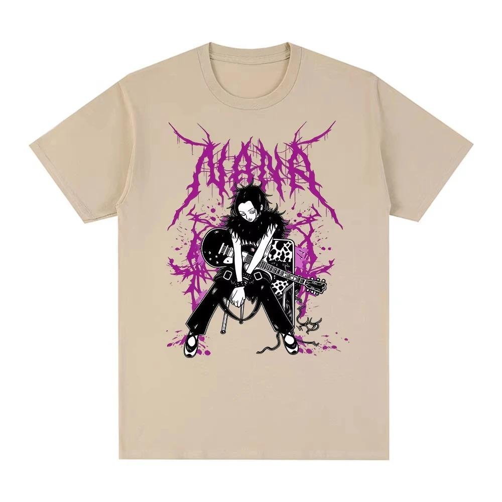 Anime Nana Osaki Černé kameny grafika Bavlna Y2k Tričko dámské Pánské Letní prodyšné Japonská Manga unisex Krátký rukáv