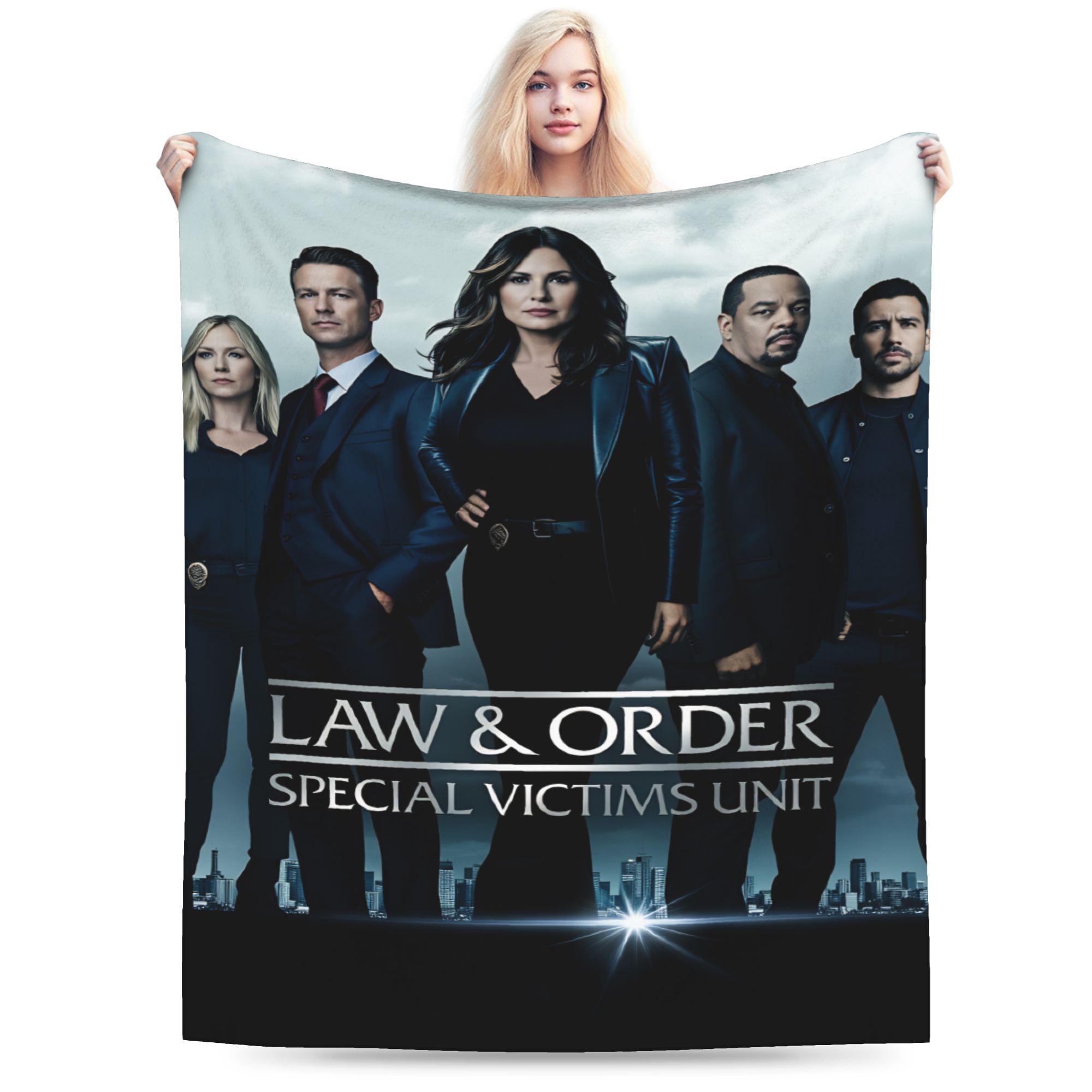 Happy Adults Toys Unisex Law Order Svu Flannel Blanket Boy Girl Warm Cozy Bedding Throws Winter Living Room Bedspread Sofa Bed Cover