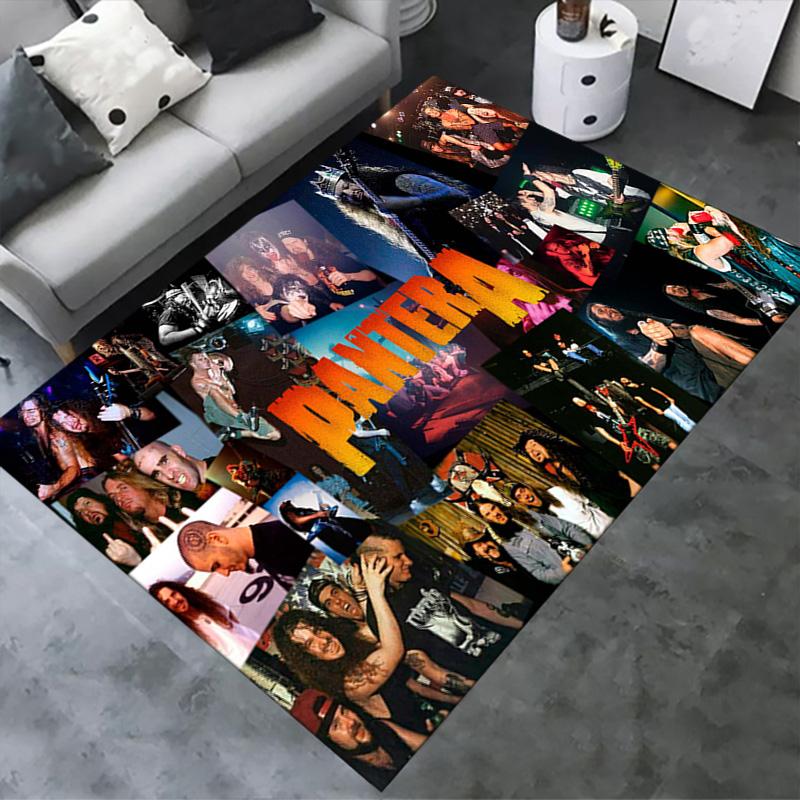 Pantera Band Carpet Rug for Living Room Bedroom Home Sofa Decoration,Kids Play Non-slip Floor Mat